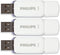 Philips Snow - USB-flashdrive - 32GB - set van 3 stuks