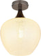 MAXY Plafondlamp - Ø24CM - E27 1-Lichts - Zwart