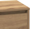 vidaXL - Nachtkastje - met - LED - Artisan - Eik - 71x34,5x75 - cm - Gefabriceerd - Hout