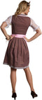 Dressforfun Mini-Dirndl Altötting model 2 - Verkleedkleding - Bloemenborduurwerk - Korte rok