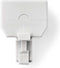 Nedis Telecom-Wandcontactdoos - Type Aansluiting: RJ11 - RJ11 Male - 2x RJ11 (4/6) Female - Splitter - ABS - Wit - Envelop