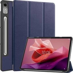 imoshion Tablet Hoes - Geschikt voor Lenovo Tab P12 - Trifold Bookcase - Donkerblauw