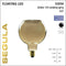 Segula Floating Globe 125 - LED lamp E27 6W 1900K - rookglas (1 stuk)
