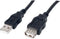 Nedis USB-Kabel - USB 2.0 - USB-A Male naar USB-A Female - 480 Mbps - 0.20 m - Zwart