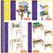 WonderMind Montessori Speelgoedkast - Massief 100% Hout - 9 Opslagbakken & Boekenplanken - W116 × H112 × D30cm