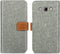 iMoshion Hoesje Geschikt voor Samsung Galaxy J5 (2016) Hoesje Met Pasjeshouder - iMoshion Luxe Canvas Bookcase - Grijs