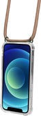 Mobiparts Lanyard Case iPhone 12 Mini - Verstelbaar koord - Transparant