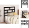 vidaXL - Hoofdbord - 106x4x100 cm - massief grenenhout - zwart