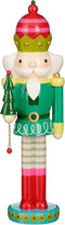 House of Seasons Kerstversiering Nutcracker - 12.5x12.5x41 cm - Polyresin - Groen