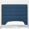 vidaXL - Hoofdbord - met - Lijnenontwerp - in - Blauw - - - 100 - cm - - - Stof