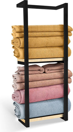 Handdoekrek - Handdoekhouder - 77*28*14cm - Zwart (M)