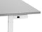 DESTINES - Elektrisch verstelbaar bureau - Grijs/Wit - Spaanplaat