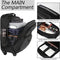 Reisrugzak met wielen - 17 inch laptoptrolley - waterbestendig en multifunctioneel - Zwart
