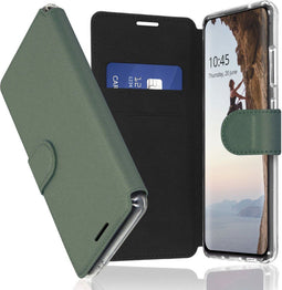 Accezz Hoesje Geschikt voor Samsung Galaxy S22 Plus Hoesje Met Pasjeshouder - Accezz Xtreme Wallet Bookcase - Lichtgroen