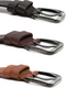 The Chesterfield Brand 3 Leren Riemen – Buffelleer, 4 cm Breed – Zwart, Bruin & Cognac