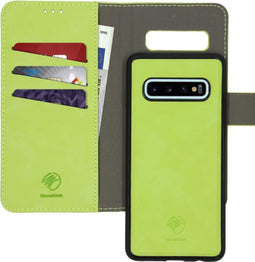 iMoshion Hoesje Geschikt voor Samsung Galaxy S10 Hoesje Met Pasjeshouder - iMoshion Uitneembare 2-in-1 Luxe Bookcase - Groen