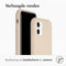 Accezz iPhone 11 - Liquid Silicone Backcover - Schokabsorberend - Beige