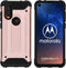 iMoshion Hoesje Geschikt voor Motorola One Vision Hoesje - iMoshion Rugged Xtreme Backcover - Rosé