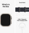 Apple Watch Ultra - 4G/LTE - 49mm - Titanium kast - Ocean bandje