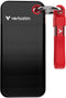Verbatim Pocket SSD - 1TB - USB 3.2 Gen2 10Gb/s - Rood Zwart