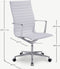 Furnicher Akira bureaustoel - PU-leren zitting - Chroom frame - In hoogte verstelbaar - Draaibaar - Wit