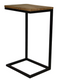 HSM Collection bijzettafel - mangohout & metaal - 38x32x65 cm - bruin