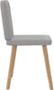 vidaXL - Eetkamerstoelen - 2 - st - stof - wolk - grijs