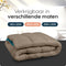 Sleeptime 2 in 1 Omkeerbare Dekbed - Dekbed zonder Overtrek - 240x200 - Taupe/Indigo