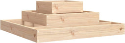 vidaXL - Plantenbak - 80x80x27 - cm - massief - grenenhout