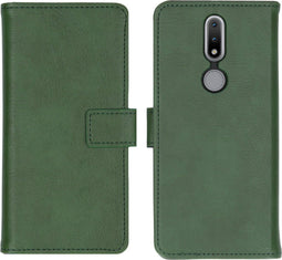 iMoshion Hoesje Geschikt voor Nokia 2.4 Hoesje Met Pasjeshouder - iMoshion Luxe Bookcase - Groen