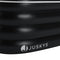 Juskys Opblaasbaar Ligbad M - PVC - 300 L - Zwart/Wit