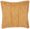 KAVALAM - Sierkussen - Mosterdgeel - 45 x 45 cm - Katoen