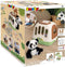 Smoby - Veterinaire koffer - 1 panda knuffel en vele accessoires - 2 in 1 product: Transportkooi - Franse productie