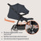 LIONELO Iva - Wandelwagen - All-Terrain PU Wielen met Vering XXL Zonnekap UPF 50+