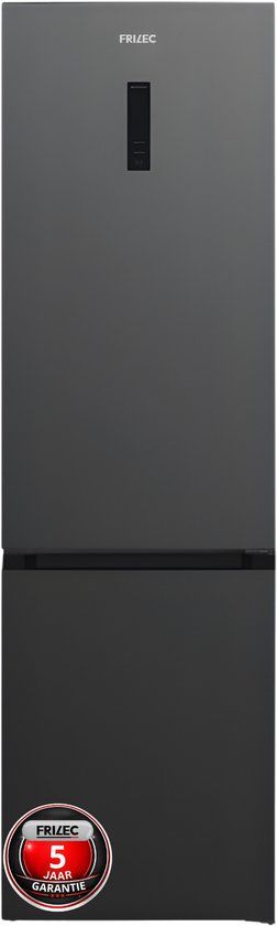 Frilec BONN388-NFD-040ADG - Koelvriescombinatie - 377L - A-label - 201 cm hoog - No Frost - Dark Grey