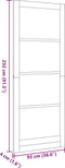 vidaXL - Interieurdeur - 'ORKDAL'Wit - 93x232x4 - cm - Massief - Vurenhout