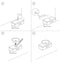 Differnz Ruz - Waskom - Rond - Beton donkergrijs 25 x 25 x 11.5 cm