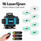 Five Stars TR305 - Kruislijnlaser - 4D 16 Lijnen - Zelfnivellerend - Groene Laser
