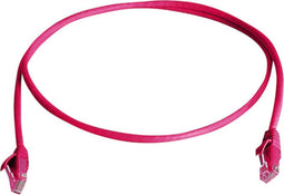 Telegärtner L00004A0181 RJ45 Netwerkkabel, patchkabel CAT 6 U/UTP 7.50 m Rood Vlambestendig, Halogeenvrij 1 stuk(s)
