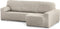 Hoes voor chaise longue met korte armleuning rechts Eysa ROC Wit 180 x 120 x 360 cm