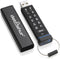 iStorage datAshur IS-FL-DA-256-4 - USB-stick - Militair niveau hardware versleuteling - Zwart