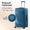 SKYCASES Classic Heritage - Trunk Reiskoffer - Extra Groot 110L - TSA Slot - Lichtgewicht - Donkerblauw - 78x44x36 cm