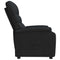 Fauteuil verstelbaar stof zwart