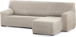 Hoes voor chaise longue met korte armleuning rechts Eysa ROC Wit 120 x 120 x 360 cm