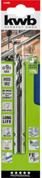 kwb 258690 - Metaal-spiraalboor 9 mm - HSS M2 met 'Quick Cut'-geometrie - zwart/blank (1 stuk)