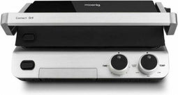 HKOENIG GR70 Grill, Barbecue, Plancha en Panini - 30x25cm - Instelbare thermostaat - 2000W - 180 ° Opening - Anti -adhesieve herleving