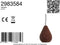 Light & Living Hanglamp Kabinda - Kralen - 40cm - Donkerbruin