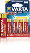 Varta - 4706/4B - AA Longlife Max Power batterijen - 4 stuks (4 stuks)