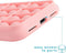 iMoshion Hoesje Geschikt voor iPhone Xs / X Hoesje Siliconen - iMoshion Pop It Fidget Toy - Pop It hoesje - Roze