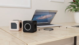 AudioCube bluetooth speaker voor thuis en onderweg - Oranje / Zwart